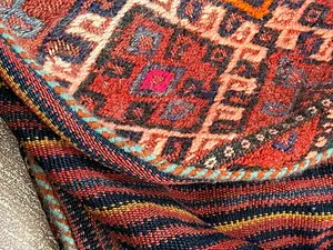 Vintage Multi Persian Kelim Seat Miscellaneous