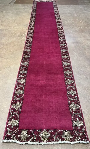 New Purple Persian Tabriz Runner