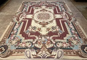 Antique Ivory France Aubusson 9' X 12'