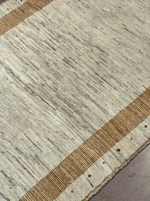 New Beige Persian Kashkoli Gabbeh Runner