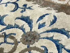 Antique Gold China Japanese Silk 5' X 7'