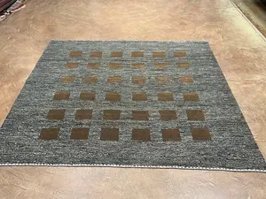 New Grey Persian Kashkoli Gabbeh Square