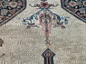 Antique Ivory Persian Serab Miscellaneous