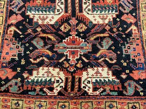 Antique Navy Persian Shah Savan Bagface Miscellaneous