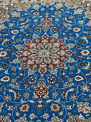 New Blue Persian Tabriz 5' X 7'