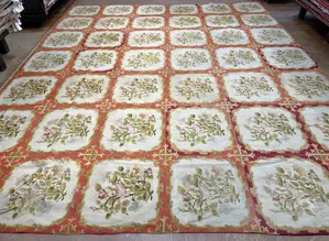 Antique Multi France Needlepoint Oversize