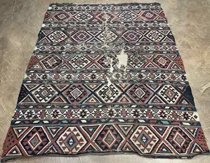 Antique Multi Persian Shirvan Kelim Remnant 5'-6"x8'