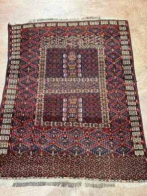 Antique Rust Turkmenistan Turkoman 3' X 5'