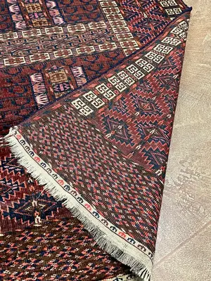 Antique Rust Turkmenistan Turkoman 3' X 5'
