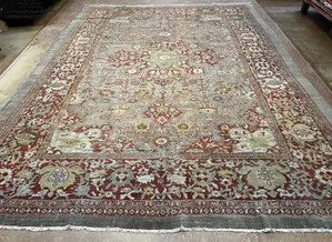Antique Green Persian Sultanabad 10' X 14'