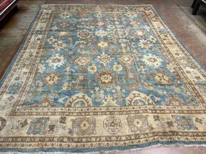 Antique Blue Turkey Oushak 10' X 14'
