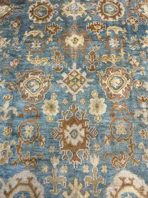 Antique Blue Turkey Oushak 10' X 14'