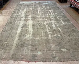 Antique Grey Persian Oushak Oversize
