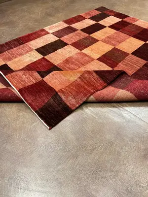 New Red Persian Kashkoli Gabbeh 5' X 7'