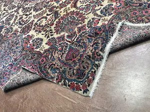 Antique Ivory Persian Kermon 10' X 14'