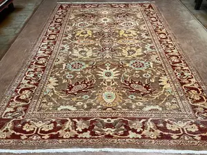 Vintage Brown Persian Sultanabad 9' X 12'