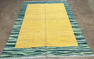 New Gold Persian Gabbeh Kelim 5' X 7'