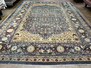 Antique Blue India Agra Oversize