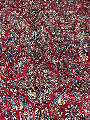 Antique Red Persian Saruk Oversize