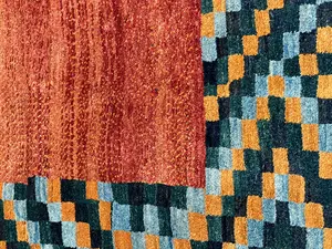 New Orange Persian Gabbeh 6' X 9'