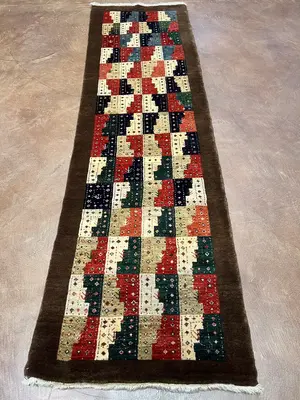 New Multi Persian Rizbaft Gabbeh Runner