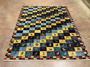 New Multi Persian Gabbeh 5' X 7'