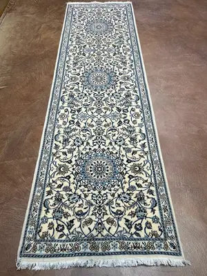 New Ivory Persian Yazd Runner