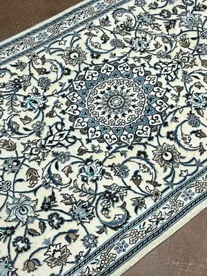 New Ivory Persian Yazd Runner