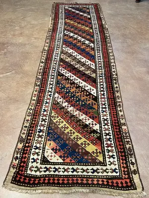 Antique Multi Kurdish Kurdish Runner