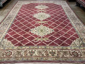 Antique Red India Indo Persian Oversize