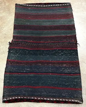 Vintage Grey Persian Baluch Bag Miscellaneous