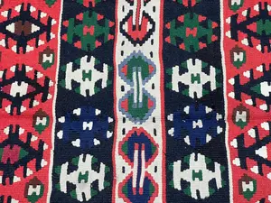Vintage Multi Romania Besarabian Kelim 5'-6"x8'