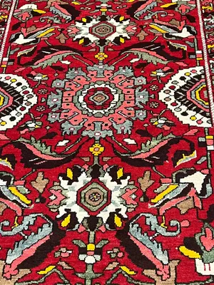Vintage Red Persian Hamadan 5' X 7'