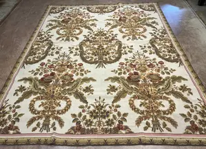 New Ivory China Needlepoint 8' X 10'