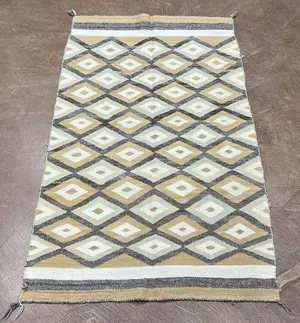 Vintage Tan USA Navajo 3' X 5'