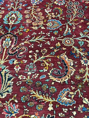 Antique Red Persian Mashad 9' X 12'