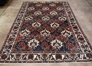 Antique Red Persian Bakhtiari 7' X 10'