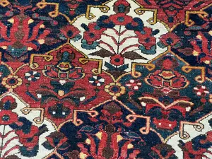 Antique Red Persian Bakhtiari 7' X 10'
