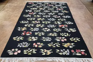 New Black Romania Besarabian Kelim 7' X 10'
