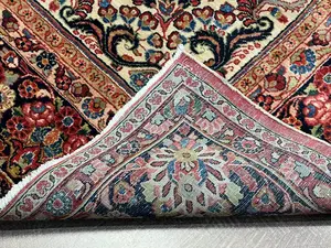 Antique Ivory Persian Saruk 9' X 12'