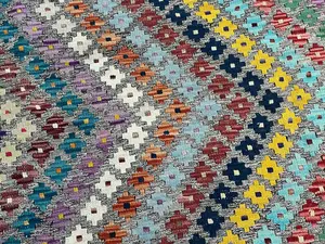 New Multi Afghanistan Modern Classic Kelim Square