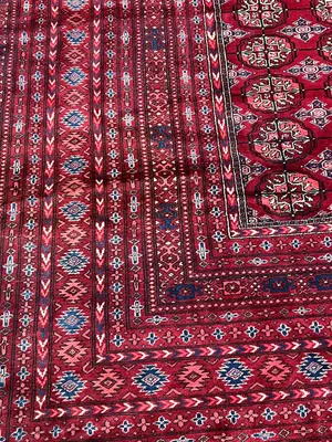 Vintage Red Afghanistan Afghan Turkoman Oversize