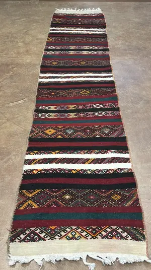 Vintage Red Persian Sumak Runner