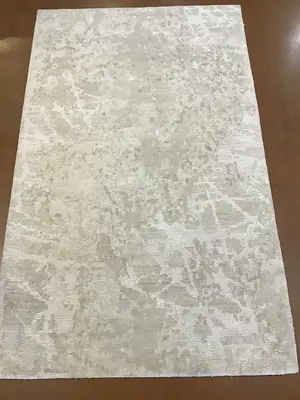 New Ivory Nepal Abstract Modern 3' X 5'