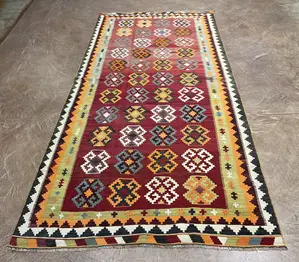 Vintage Multi Persian Kelim Qashqai Miscellaneous