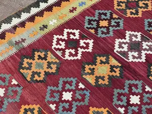 Vintage Multi Persian Kelim Qashqai Miscellaneous