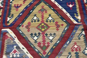 Vintage Multi Persian Kelim Qashqai Runner