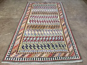 Vintage Multi Persian Kelim Qashqai 6' X 9'
