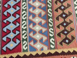 Vintage Multi Persian Kelim Qashqai 6' X 9'