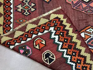 Vintage Rust Persian Kelim Qashqai 5' X 7'